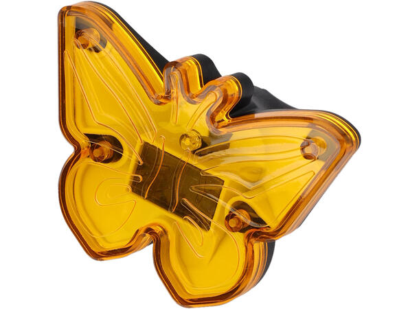 Sommerfugl PP Solar 9x9x8,5cm 4ass Display med 16stk 